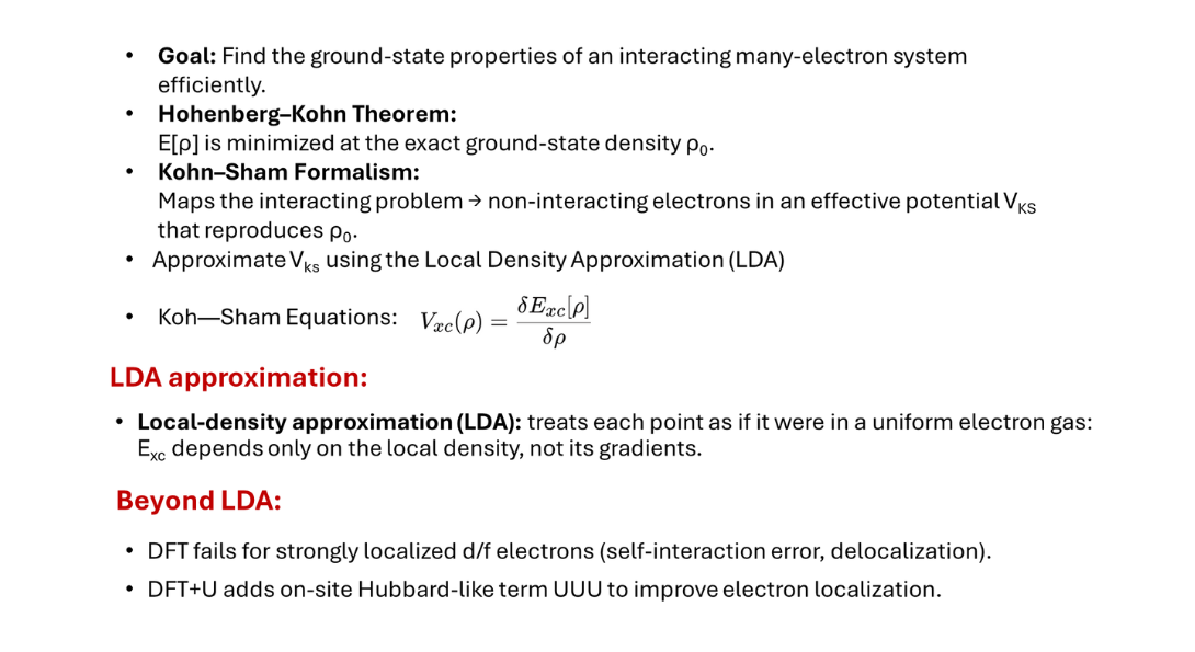 Density Functional Theory (DFT)